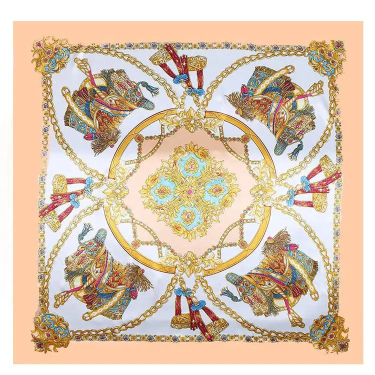 LAURA Horse Design, Satin Scarf - 90 x 90 cms