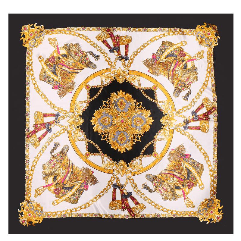 LAURA Horse Design, Satin Scarf - 90 x 90 cms
