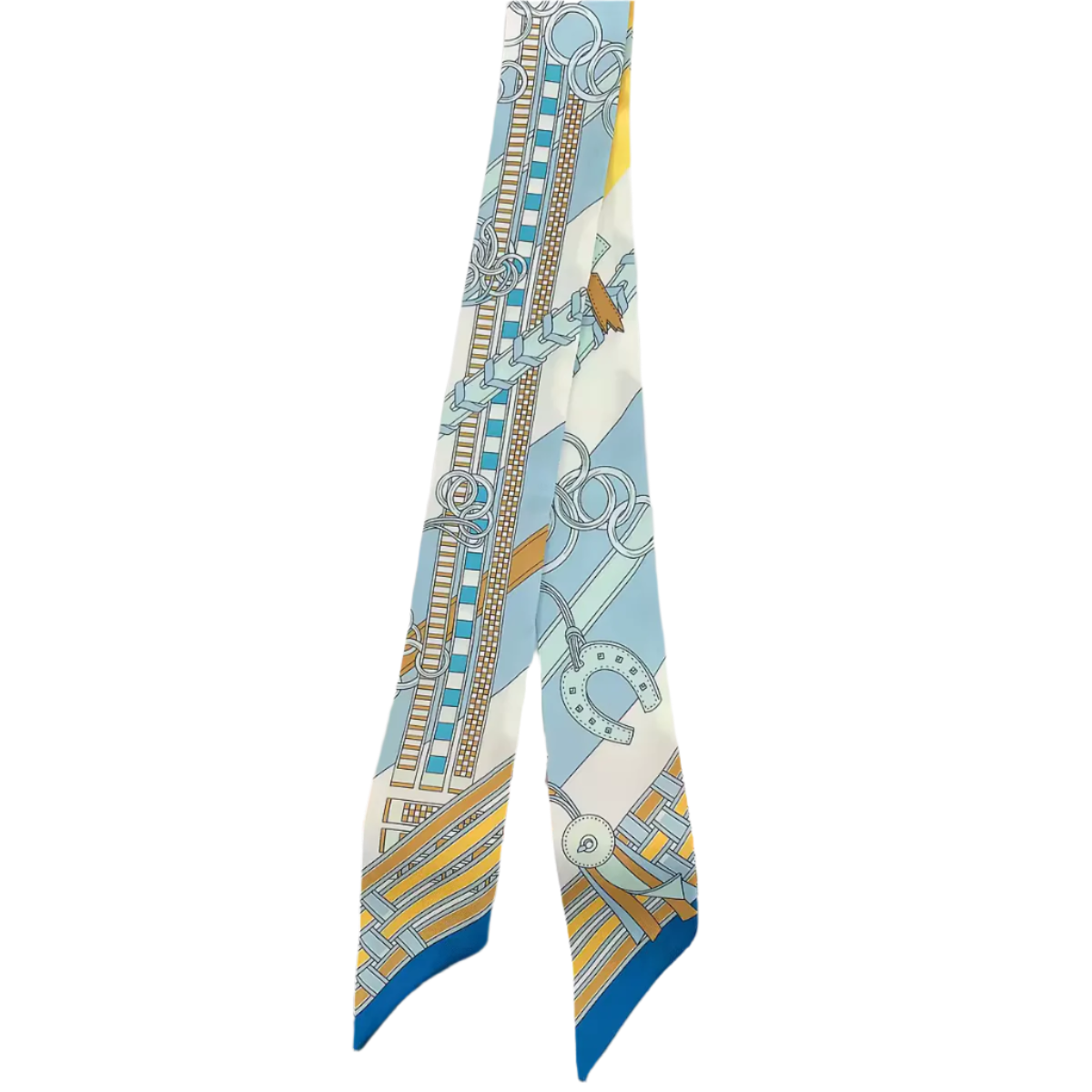 MORNA Horse Design Twilly Scarf, Hair or Handbag Tie - 85 x 5 cms