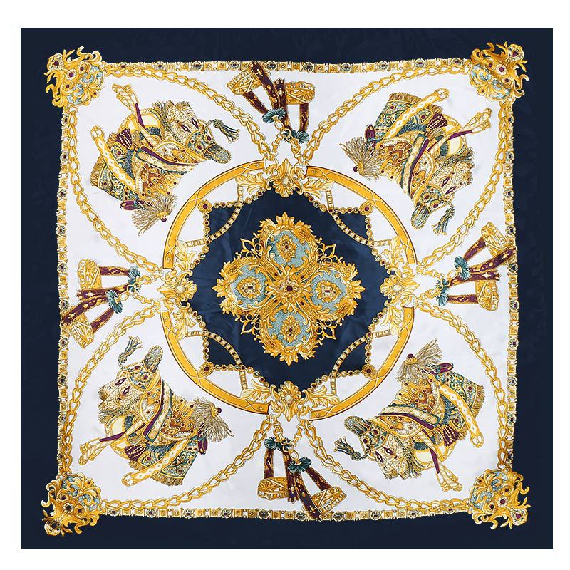 LAURA Horse Design, Satin Scarf - 90 x 90 cms