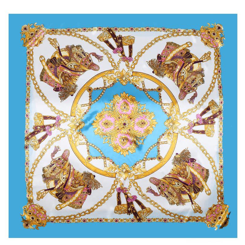 LAURA Horse Design, Satin Scarf - 90 x 90 cms