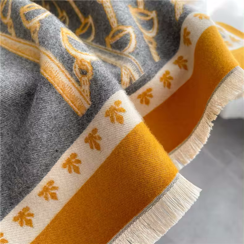 RIANNA Horse Design, Cashmere Blend, Pashmina/Shawl - 180 x 65 cms