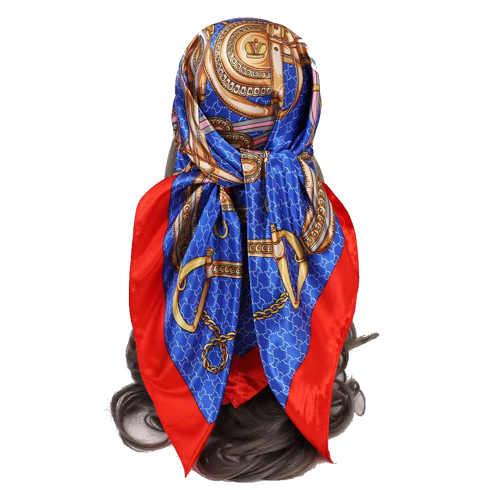 EMMA Horse Design, Satin Scarf - 90 x 90 cms