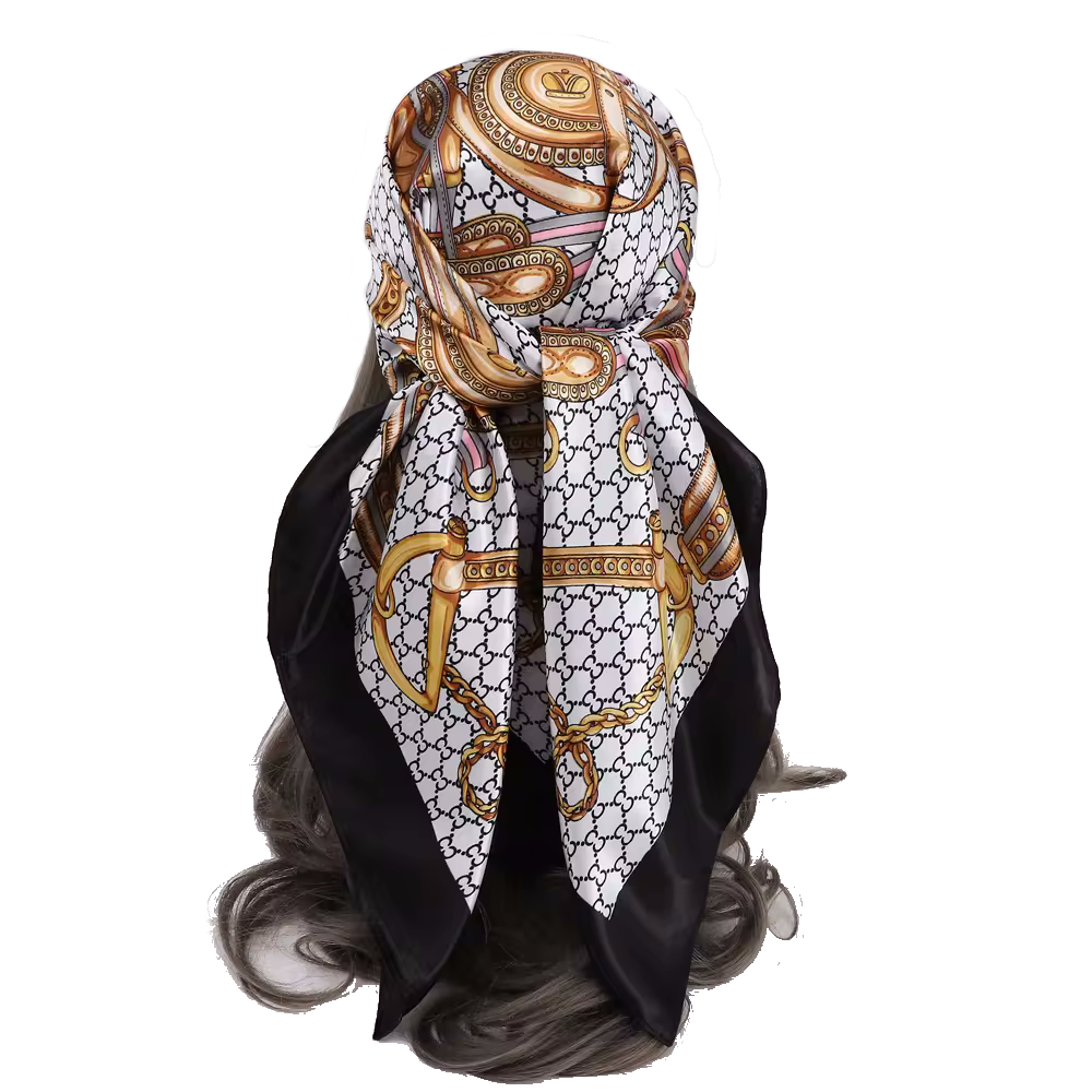 EMMA Horse Design, Satin Scarf - 90 x 90 cms