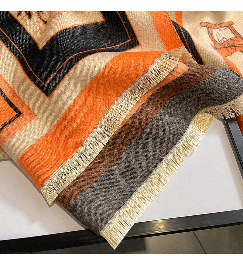 ENID Horse Design, Cashmere Blend, Pashmina/Shawl 180 x 65 cms