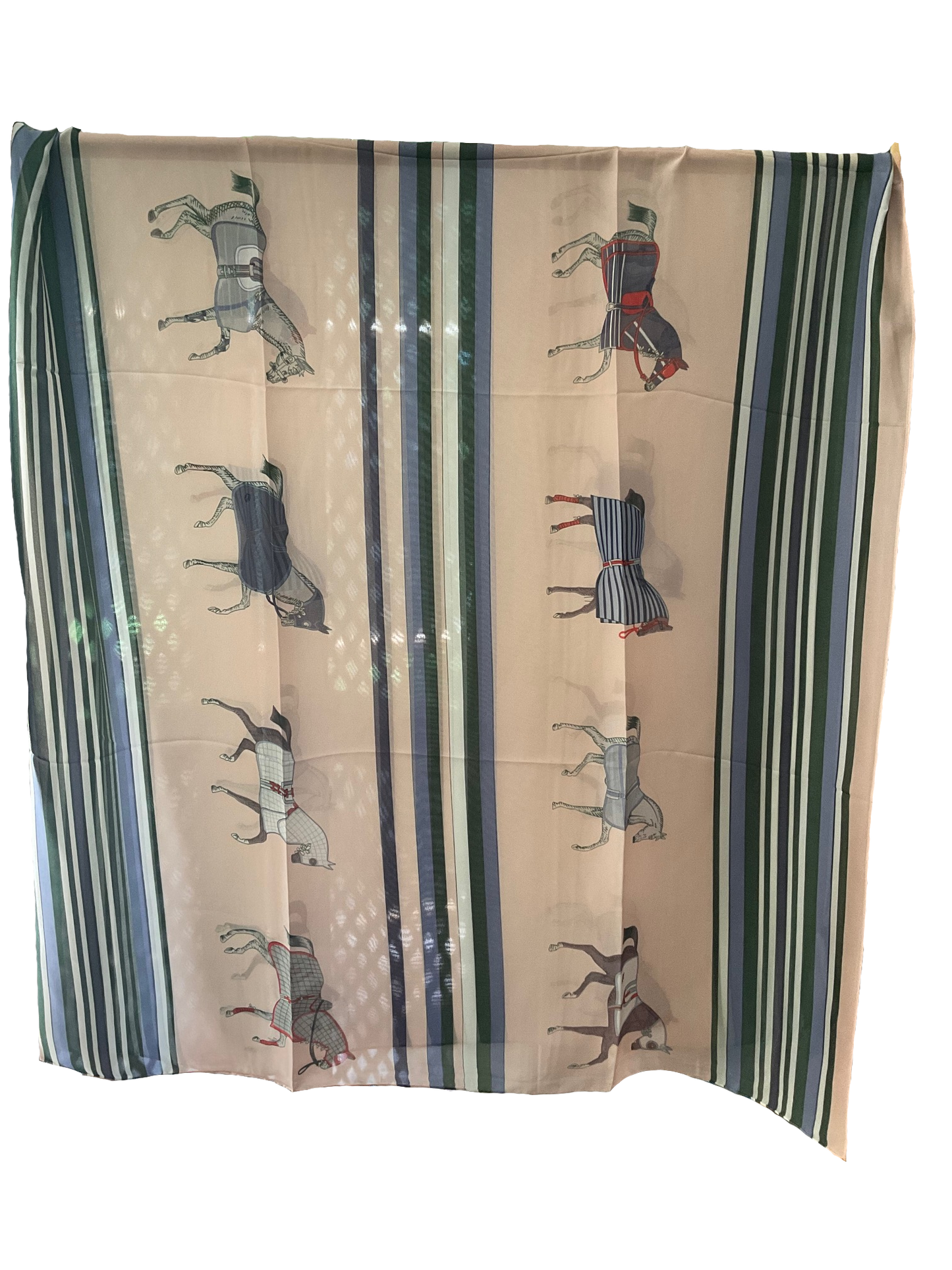 TYLER Horse Design, Man-Made Silk Chiffon Scarf - 180 x 90 cms