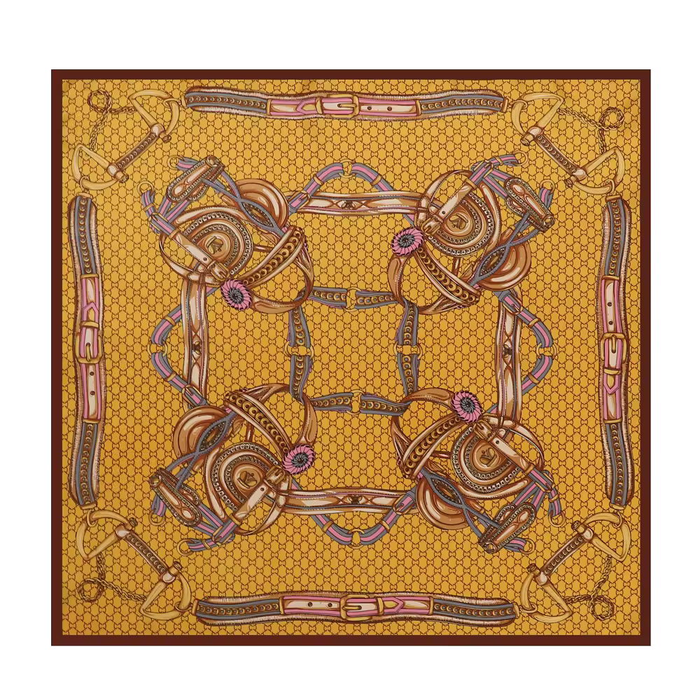 EMMA Horse Design, Satin Scarf - 90 x 90 cms