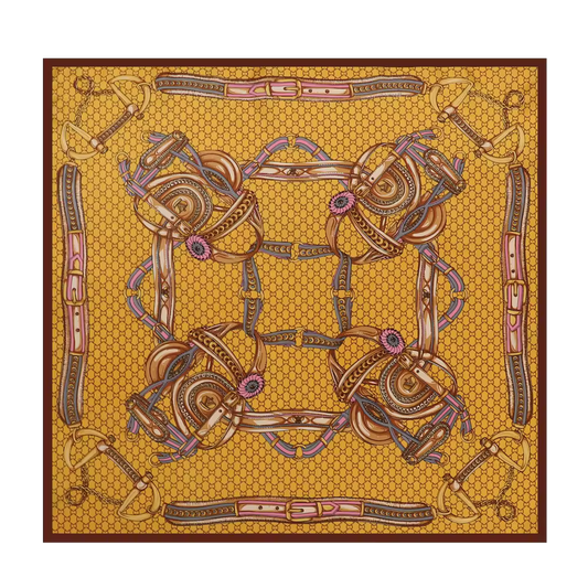 EMMA Horse Design, Satin Scarf - 90 x 90 cms