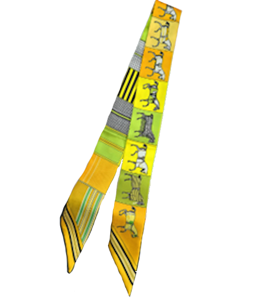 FELICITY Horse Design Twilly Scarf, Hair or Handbag Tie - 85 x 5 cms