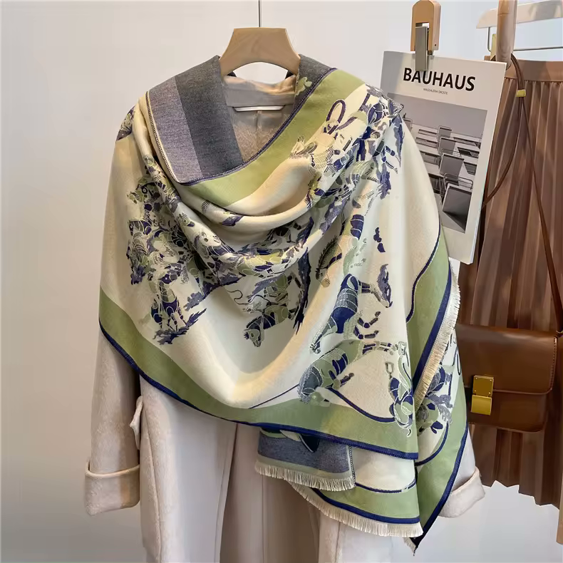 TARA Horse Design, Cashmere Blend Pashmina/Shawl 180 x 65 cms