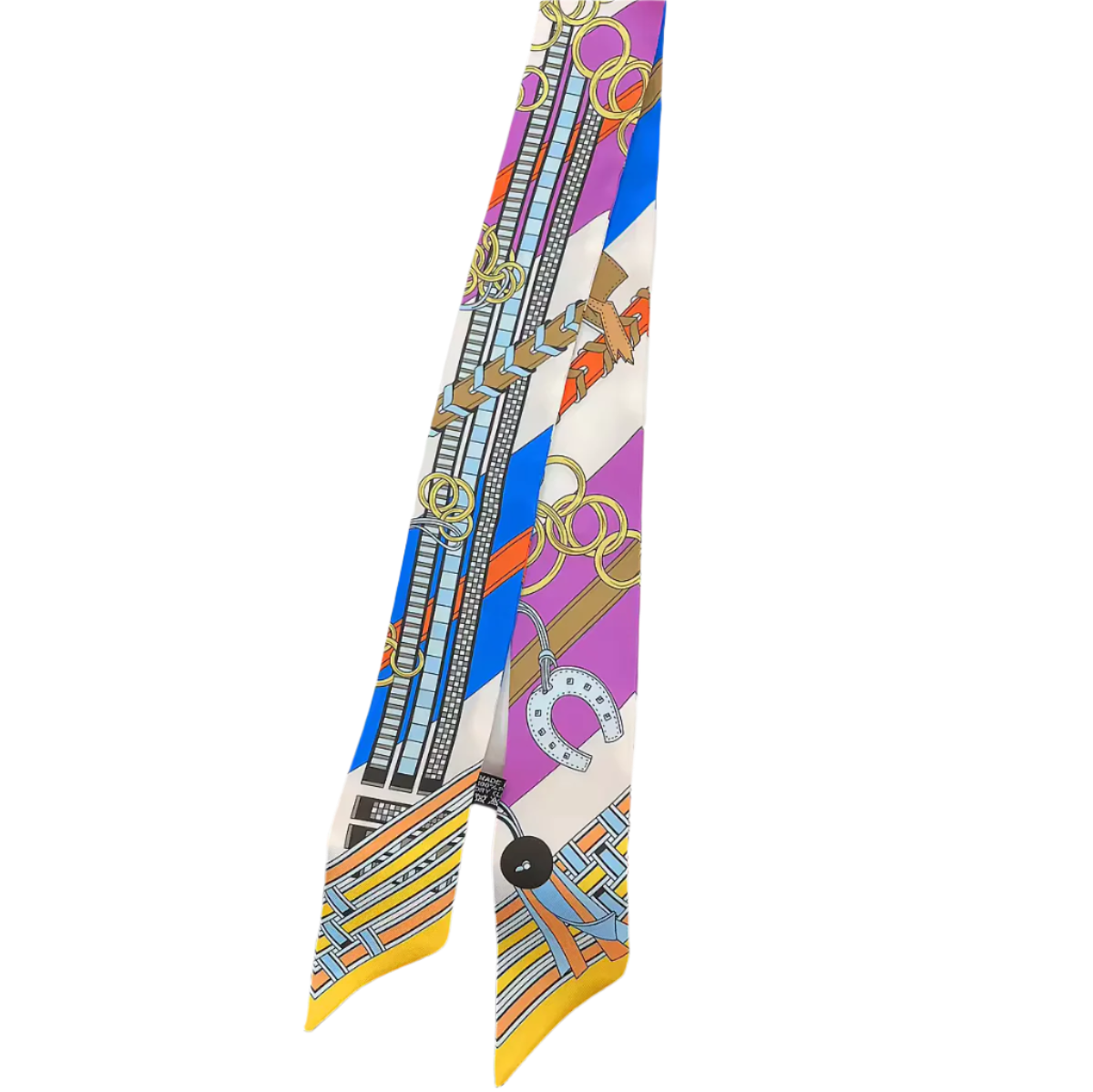 MORNA Horse Design Twilly Scarf, Hair or Handbag Tie - 85 x 5 cms