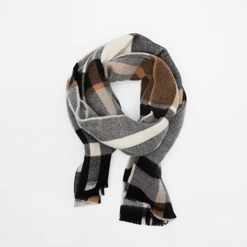 BETH Cashmere Blend Plaid Scarf - 200 x 70 cms