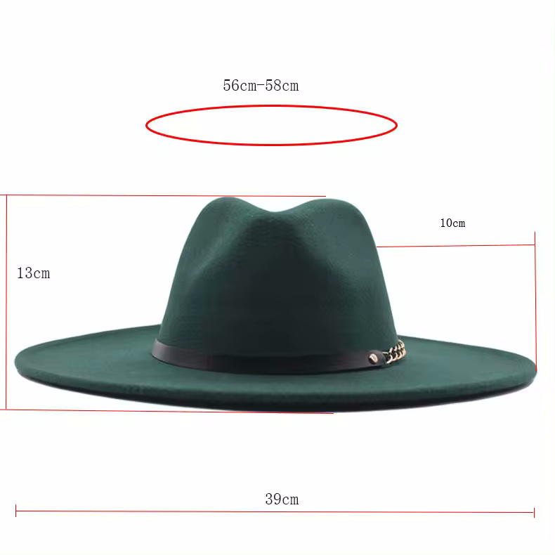 LUCIA Wide Brim Felt Fedora