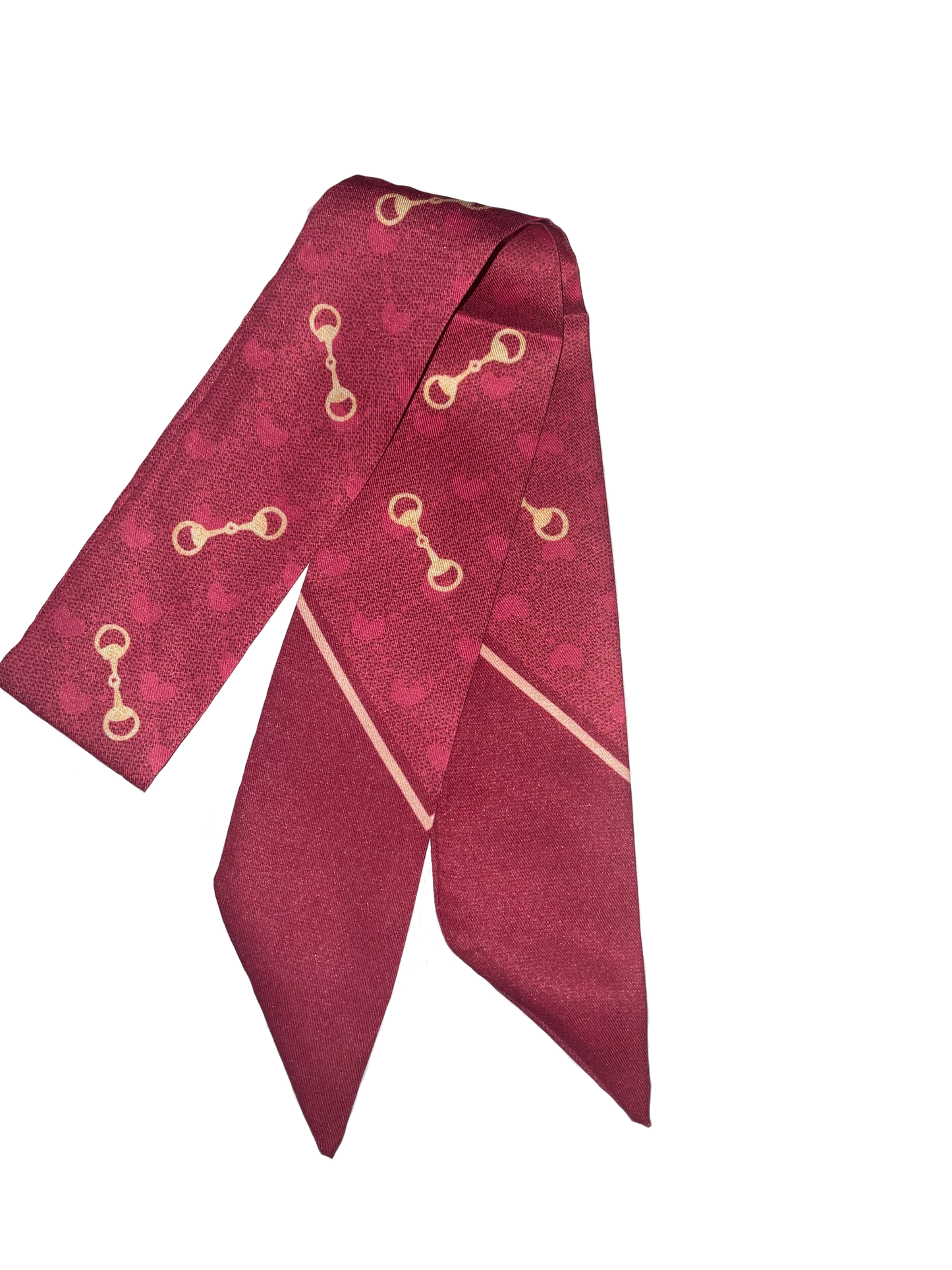 CORINTHIA Horse Design Twilly Scarf, Hair or Handbag Tie - 85 x 5 cms