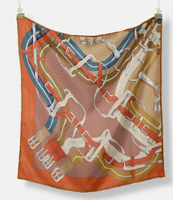 CORSICA Horse Design Twill Scarf - 60 x 60 cms