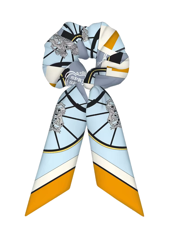 KIEV SCRUNCHIE TWILLY COMBO Horse Design Hair Tie with Ribbon