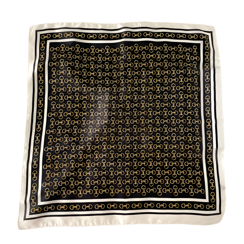 MONIQUE Horse Design, Satin Scarf - 70 x 70 cms