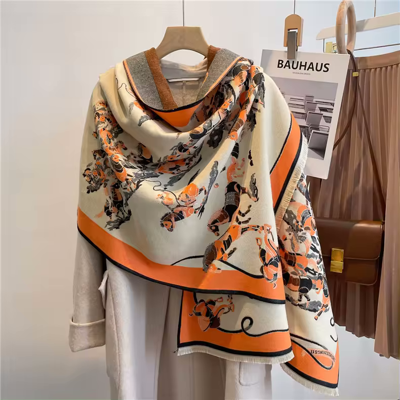 TARA Horse Design, Cashmere Blend Pashmina/Shawl 180 x 65 cms