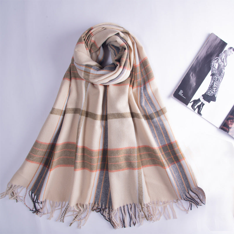 HERA Cashmere Blend Plaid Scarf - 180 x 65 cms