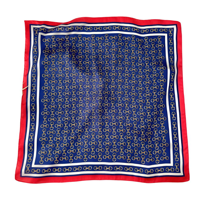 MONIQUE Horse Design, Satin Scarf - 70 x 70 cms