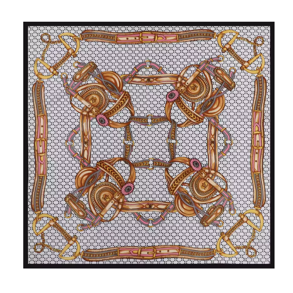 EMMA Horse Design, Satin Scarf - 90 x 90 cms
