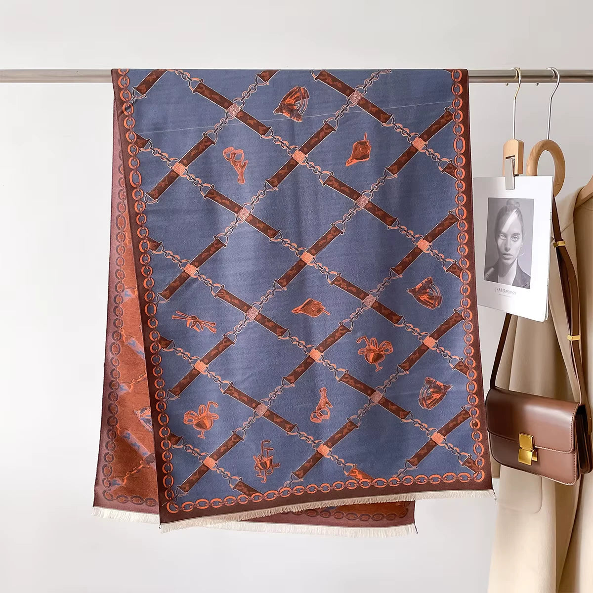 LISA Horse Design, Cashmere Blend Pashmina/Shawl - 180 x 65 cms