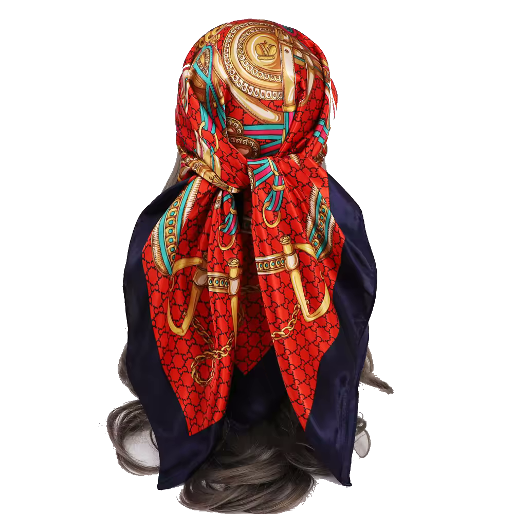 EMMA Horse Design, Satin Scarf - 90 x 90 cms