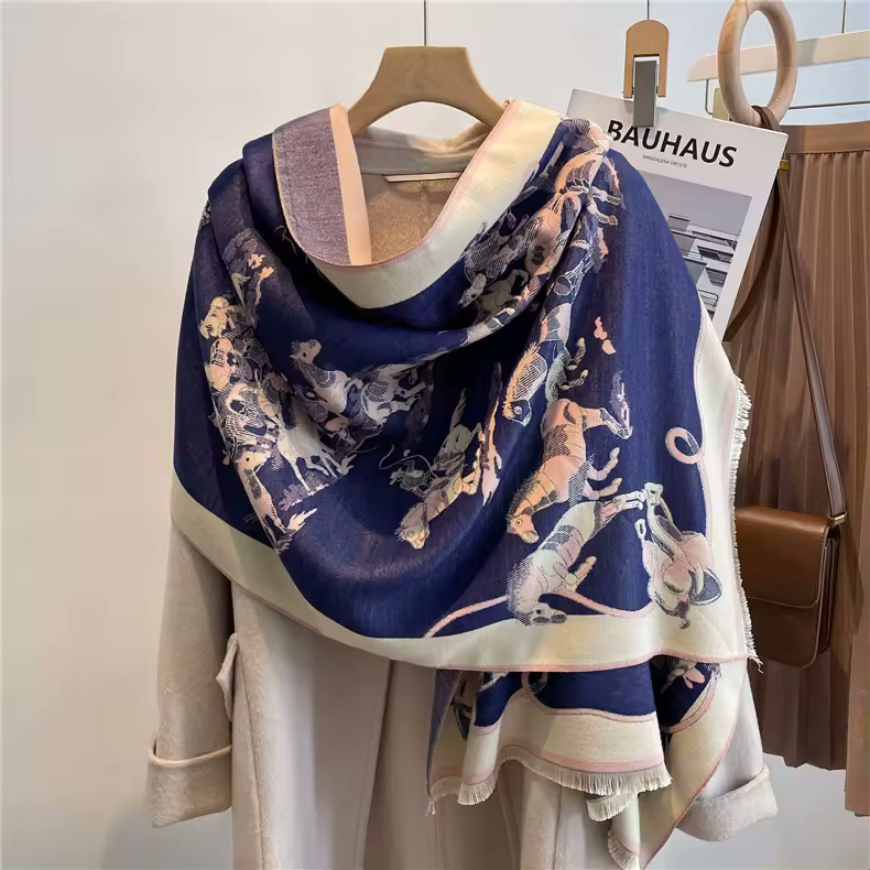 TARA Horse Design, Cashmere Blend Pashmina/Shawl 180 x 65 cms