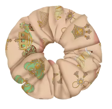 CANNE SCRUNCHIE Horse Design, Twill Scrunchie
