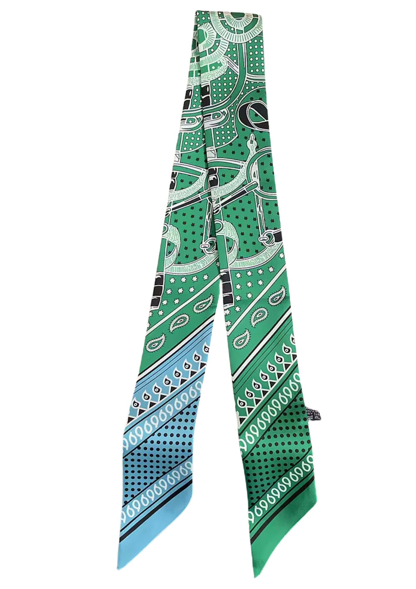 ATLANTA Horse Design Twilly Scarf, Hair or Handbag Tie - 85 x 5 cms