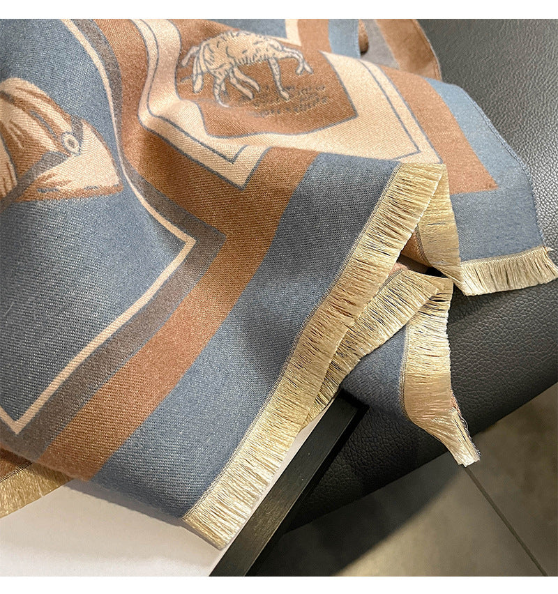 ENID Horse Design, Cashmere Blend, Pashmina/Shawl 180 x 65 cms