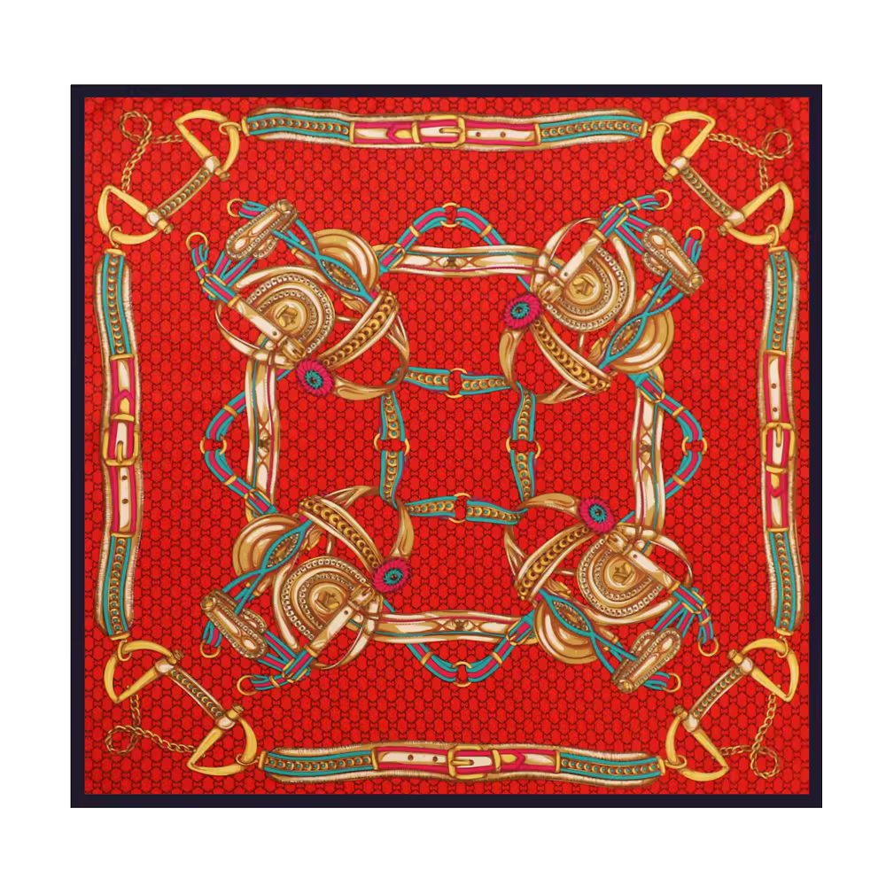 EMMA Horse Design, Satin Scarf - 90 x 90 cms