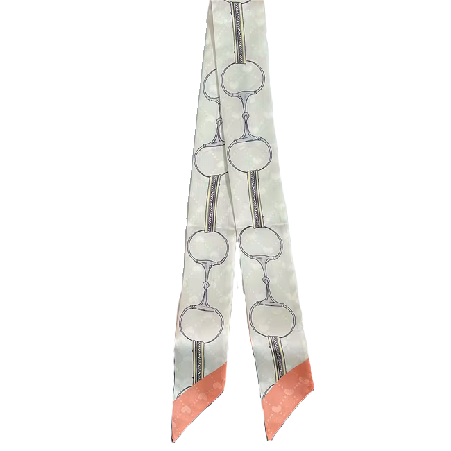 MARION Horse Design Twilly Scarf, Hair or Handbag Tie - 85 x 5 cms