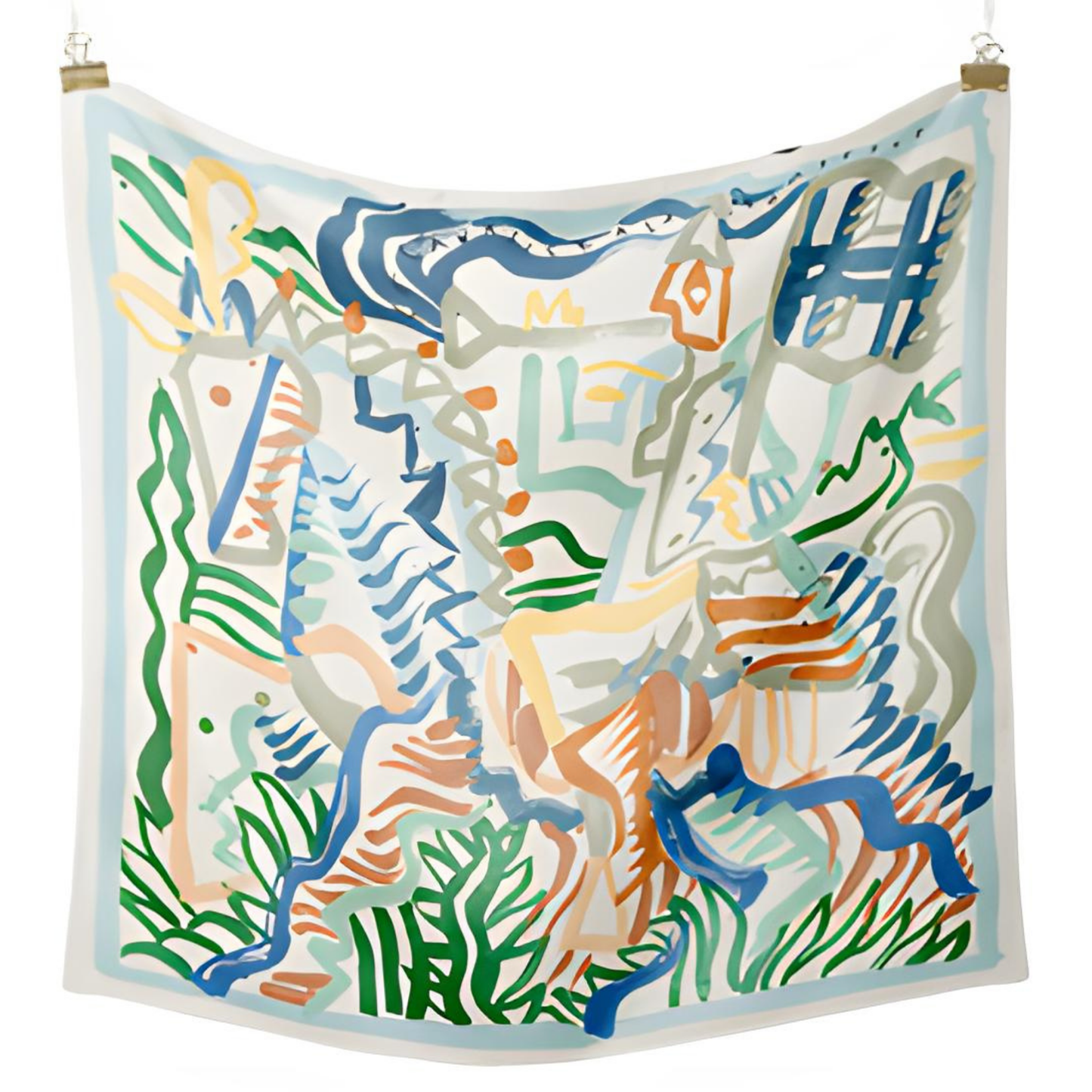 ABBEY Horse Design Twill Scarf - 53 x 53 cms