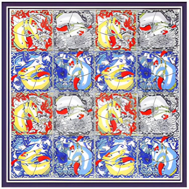 ADELAIDE Horse Design, Made-Made Silk Twill Scarf - 130 x 130 cms