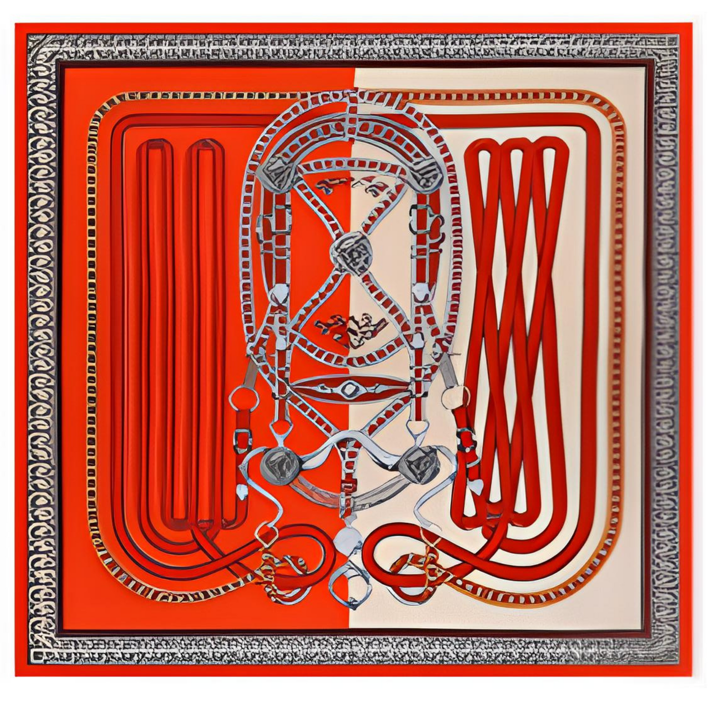 ALGIERS Horse Design Premium Twill Scarf - 90 x 90 cms