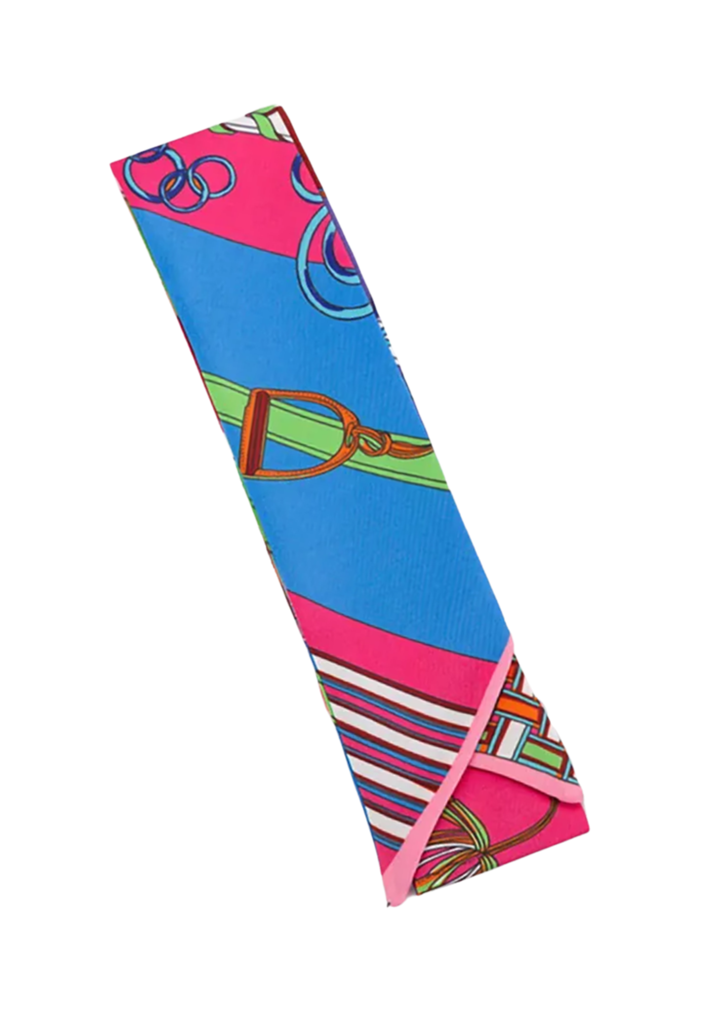 ASHTON Horse Design Twilly Scarf, Hair or Handbag Tie - 85 x 5 cms