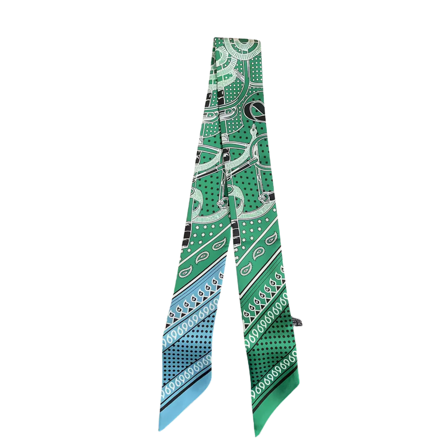 ATLANTA Horse Design Twilly Scarf, Hair or Handbag Tie - 85 x 5 cms