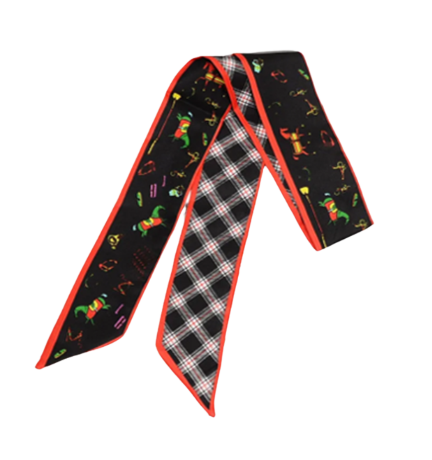 BRADEY Horse Design Twilly Scarf, Hair or Handbag Tie - 85 x 5 cms