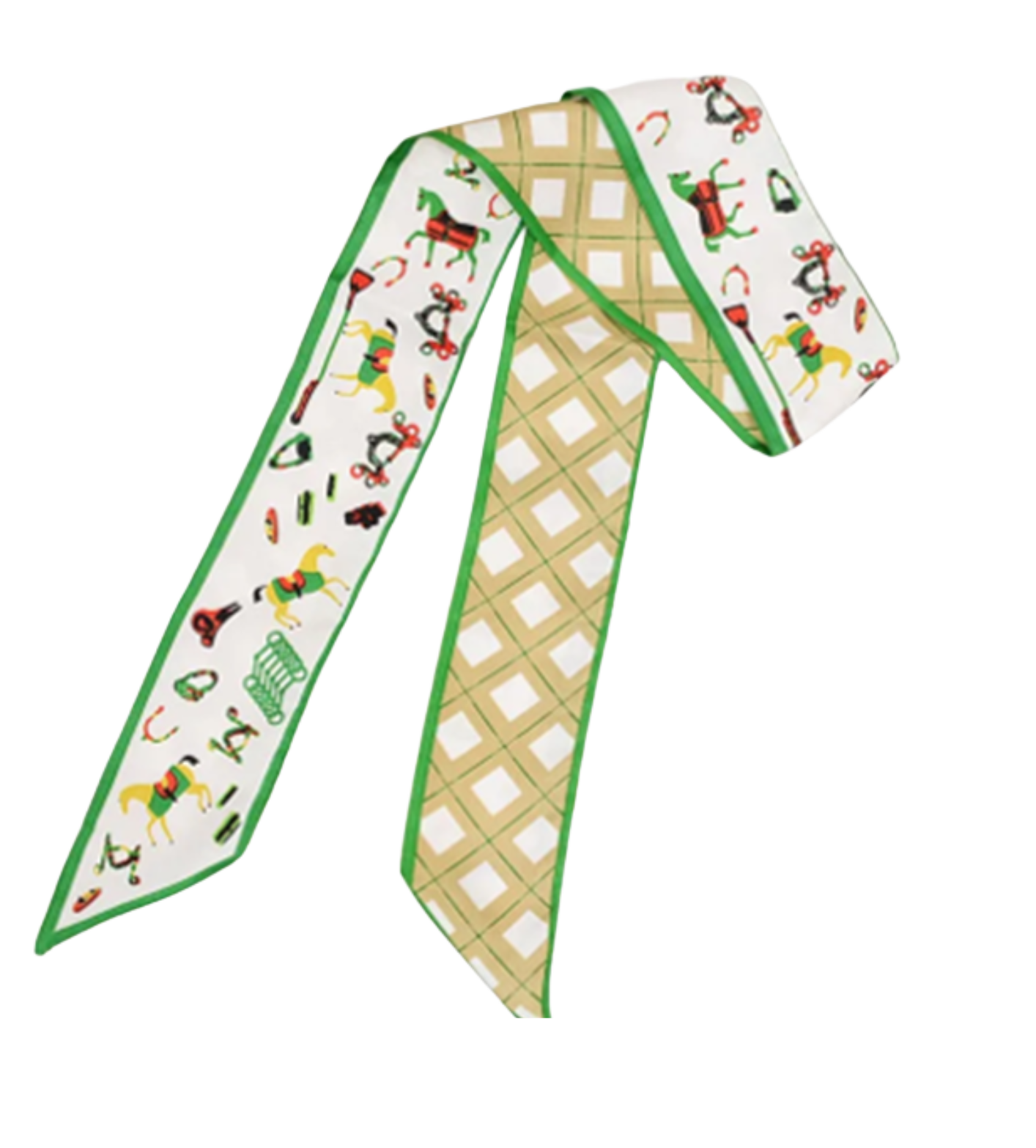 BRADEY Horse Design Twilly Scarf, Hair or Handbag Tie - 85 x 5 cms