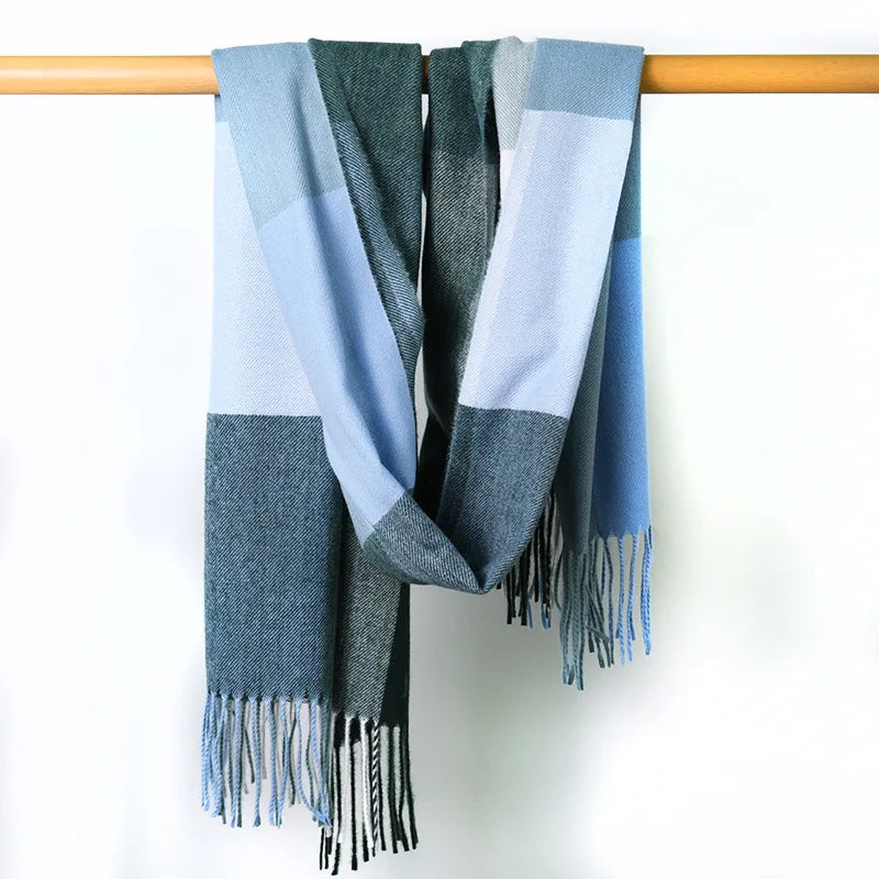 ASTRID Cashmere Blend Plaid Scarf - 180 x 70 cms