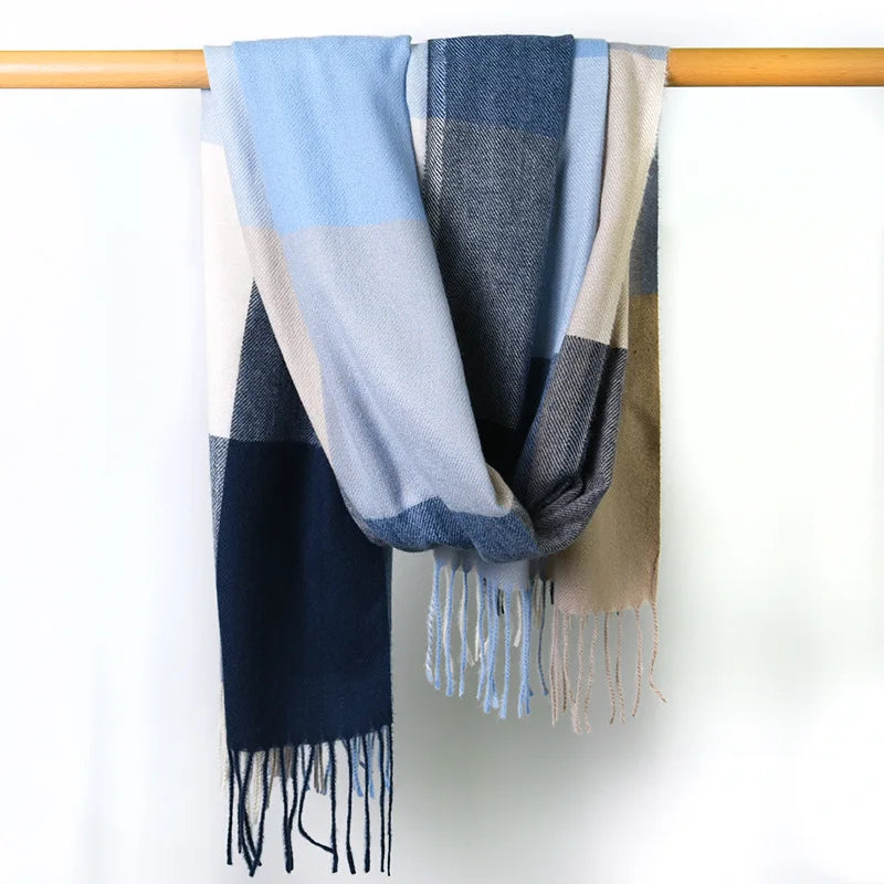 ASTRID Cashmere Blend Plaid Scarf - 180 x 70 cms