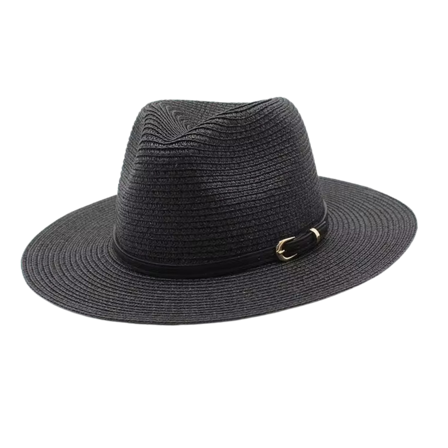 CHARLESTON Narrow Brim Synthetic Raffia Panama