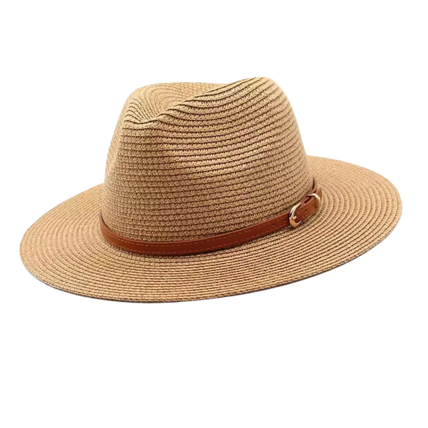 CHARLESTON Narrow Brim Synthetic Raffia Panama