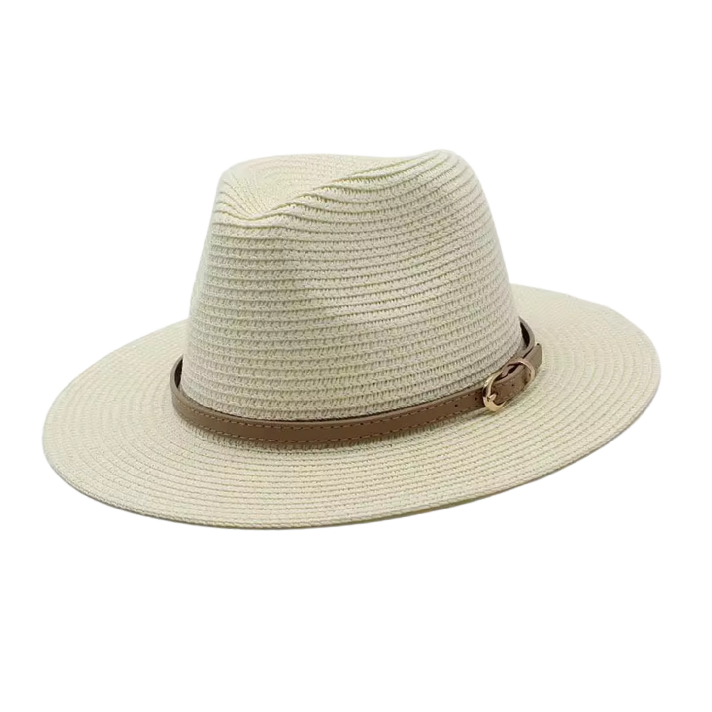 CHARLESTON Narrow Brim Synthetic Raffia Panama
