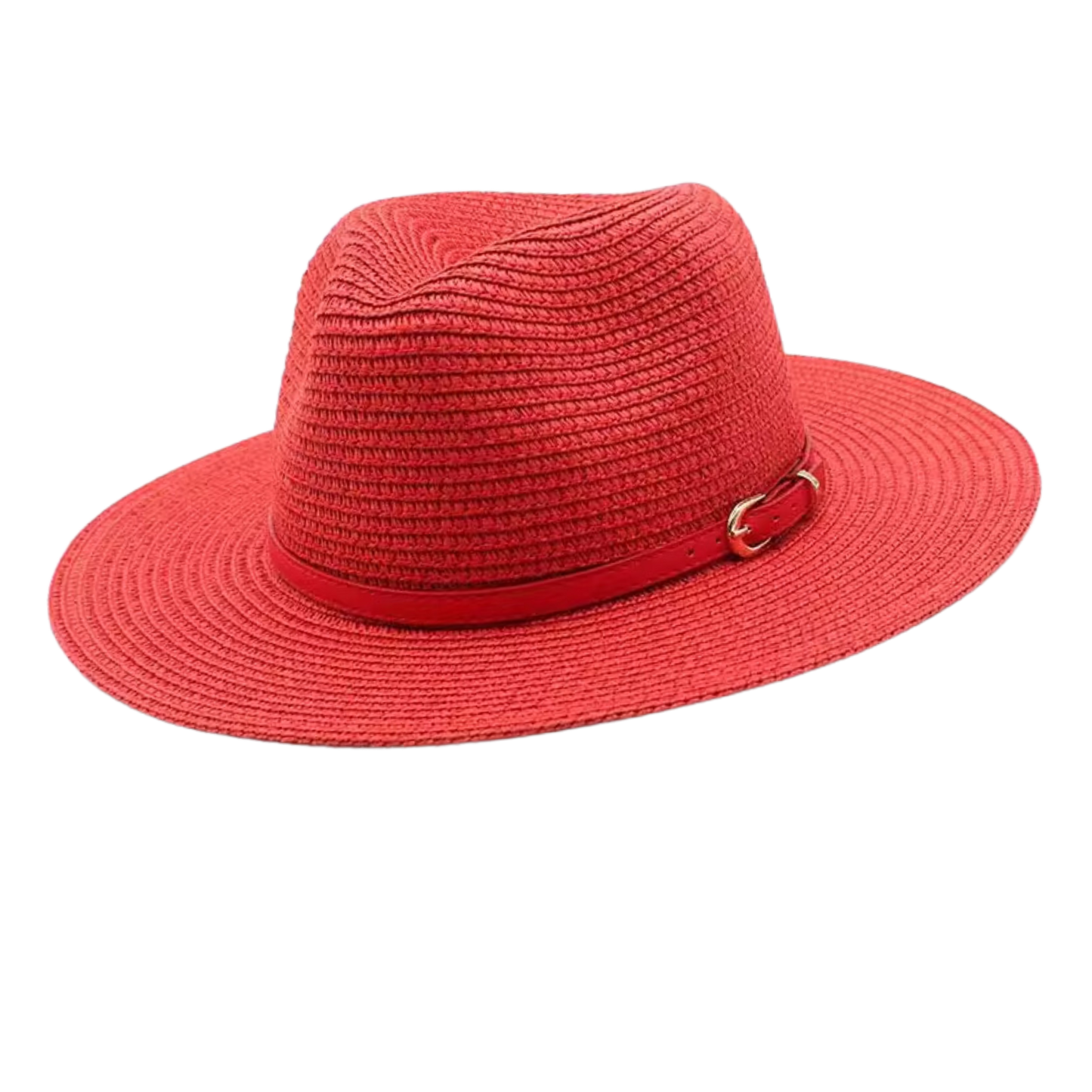 CHARLESTON Narrow Brim Synthetic Raffia Panama
