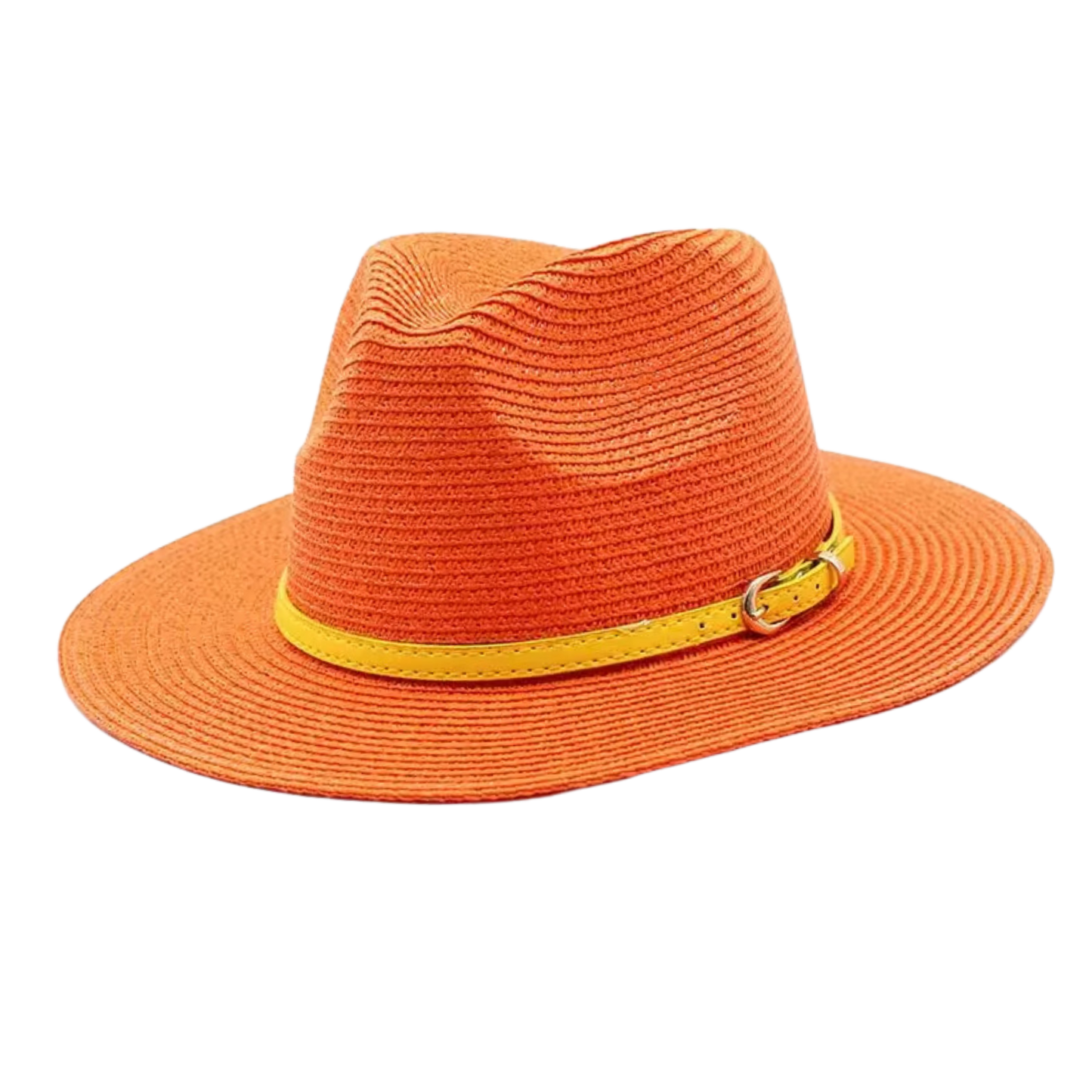 CHARLESTON Narrow Brim Synthetic Raffia Panama