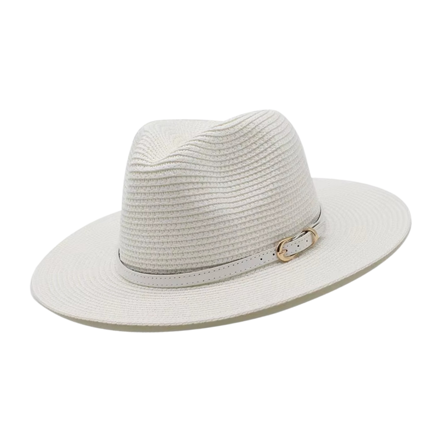 CHARLESTON Narrow Brim Synthetic Raffia Panama