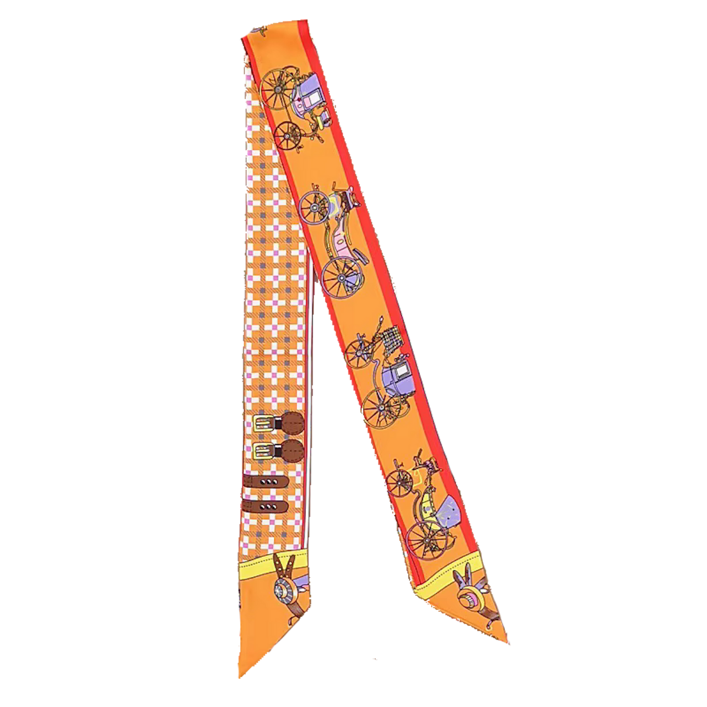 CHRISTINA Horse Design Twilly Scarf, Hair or Handbag Tie - 85 x 5 cms