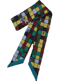 CRISPIN Horse Design Twilly Scarf, Hair or Handbag Tie - 85 x 5 cm